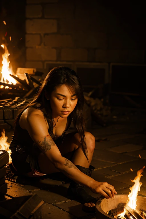 dragon war human fire