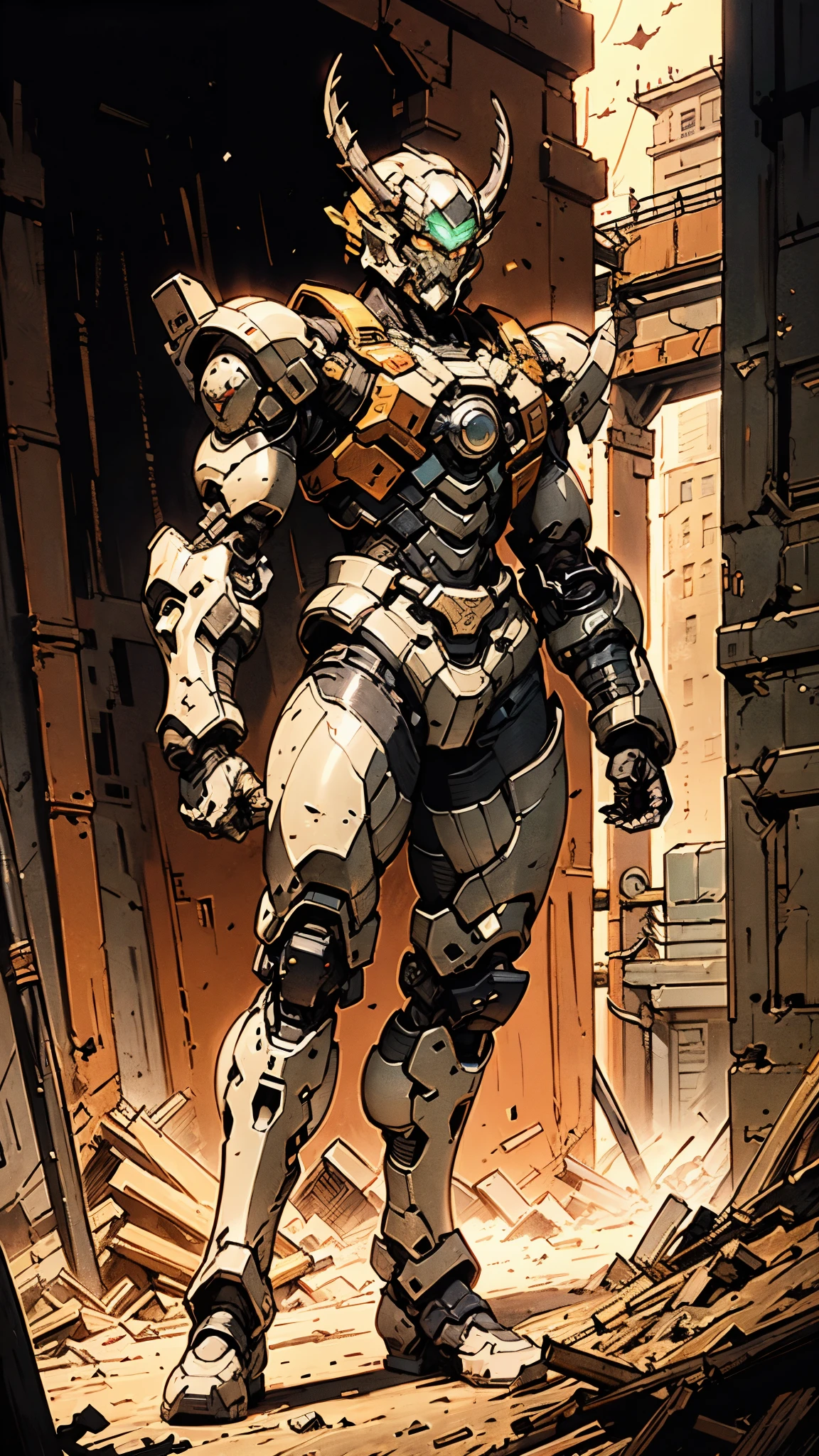A man wearing a full-face helmet, a fantasy-style biotech armored combat suit, green eyes, (a composite layered chest armor), fully enclosed shoulder guards, matching arm and leg guards, the belt is adorned with dragon claw grasping orbs, (the color scheme is primarily black with red accents), the design balances heavy with agility, a high-tech bio-mecha armor, (Armor Concept Inspired by Dragons, stand on the top of a skyscraper in a futuristic sci-fi city), this character embodies a finely crafted fantasy-surreal style armored hero in anime style, exquisite and mature manga art style, (element, plasma, energy, the armor glows), ((male:1.5)), metallic, real texture material, dramatic, high definition, best quality, highres, ultra-detailed, ultra-fine painting, extremely delicate, professional, perfect body proportions, golden ratio, anatomically correct, symmetrical face, extremely detailed eyes and face, high quality eyes, creativity, RAW photo, UHD, 32k, Natural light, cinematic lighting, masterpiece-anatomy-perfect, masterpiece:1.5