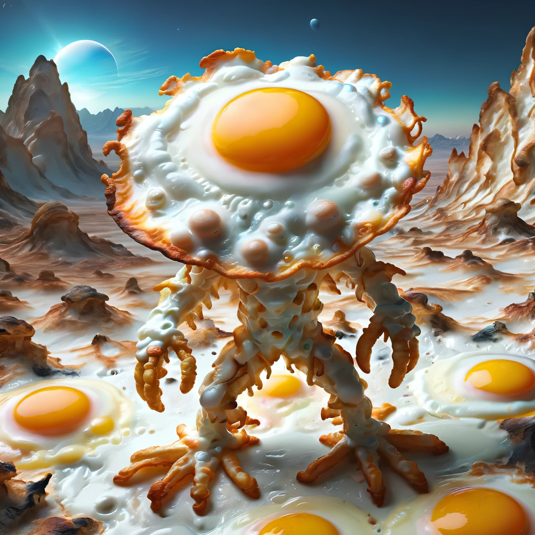 a ral-friedegg colorful alien on a strange planet,realistic,highly detailed,realistic,lifelike,studio photo,highly detailed,colors,dynamic,cinematic,masterpiece,intricate,hdr,abstract fractal,