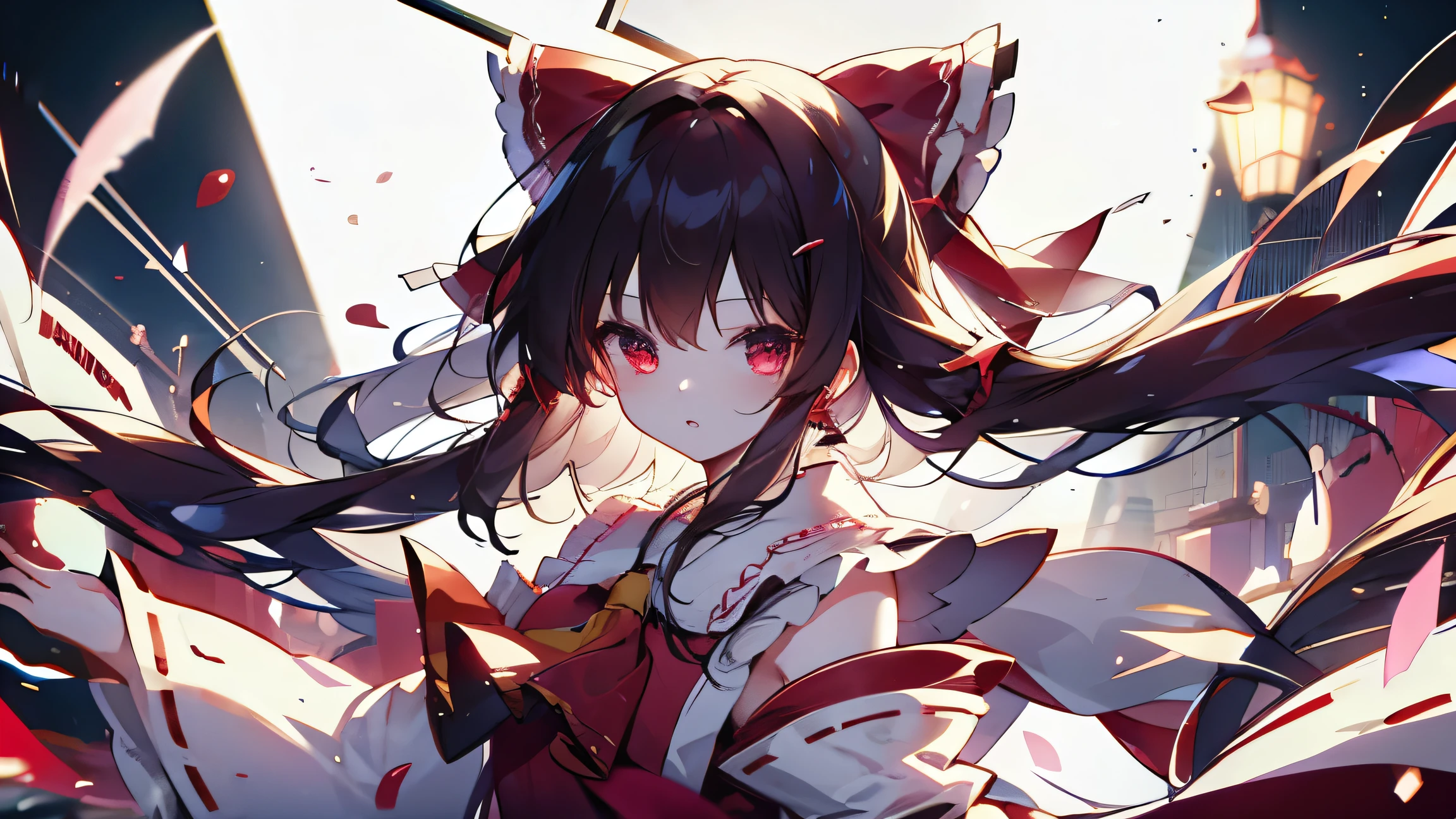 Reimu Hakurei,cinematic lighting
