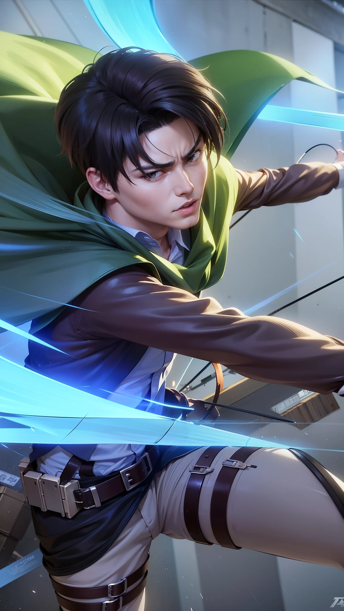anime character with a bow and arrow in his hand, levi ackerman, (attack on titans anime), 4 k manga wallpaper, shingeki no kyojin, portrait of eren yeager, from attack on titan, attack on titan anime style, in attack on titan, snk, eren yeager, badass anime 8 k, attack on titan covert art