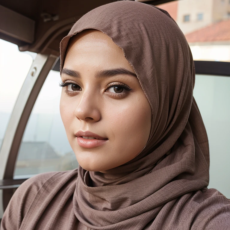 Realistic selfie hijab women