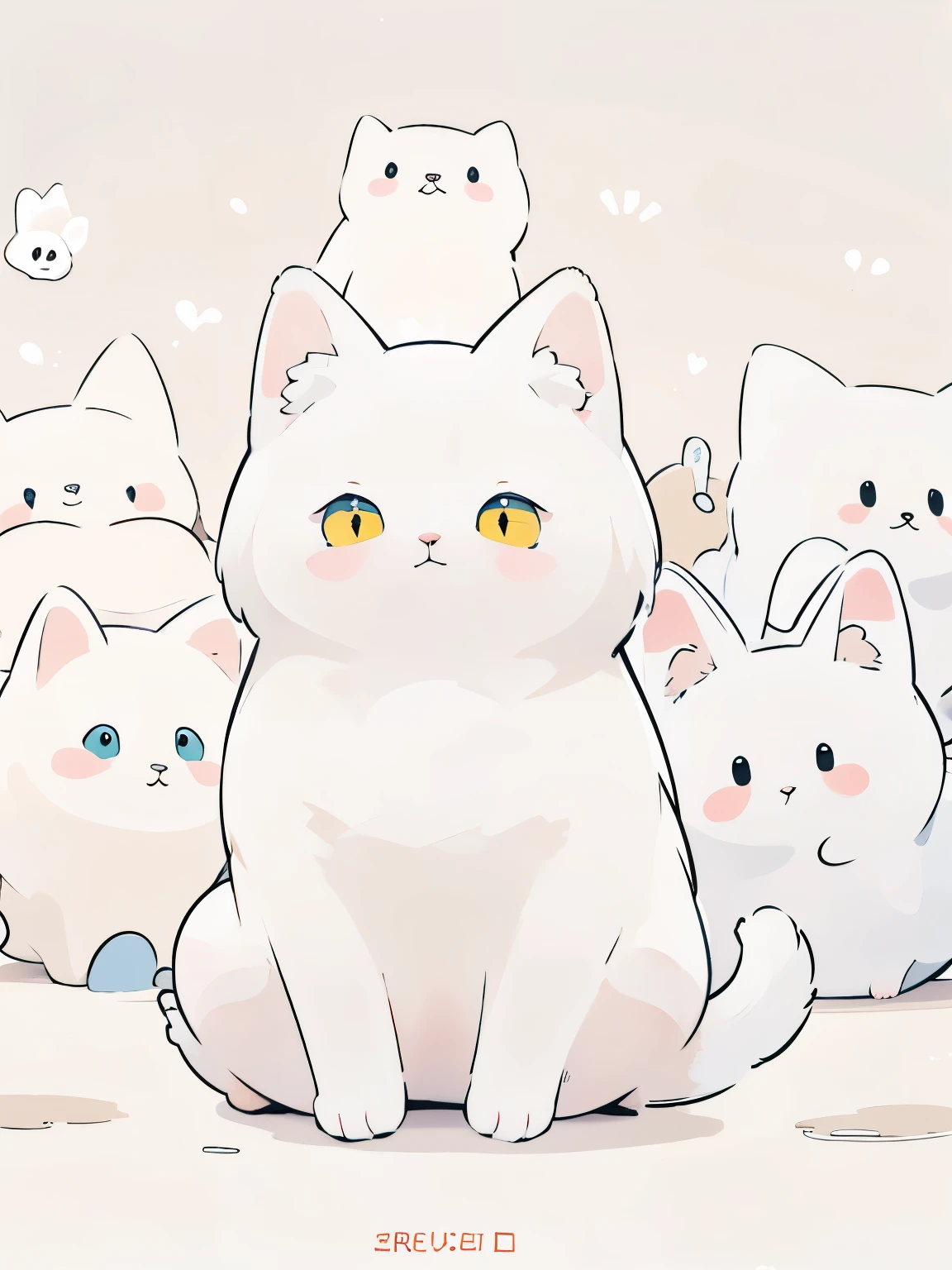 cute white cat wallpaper