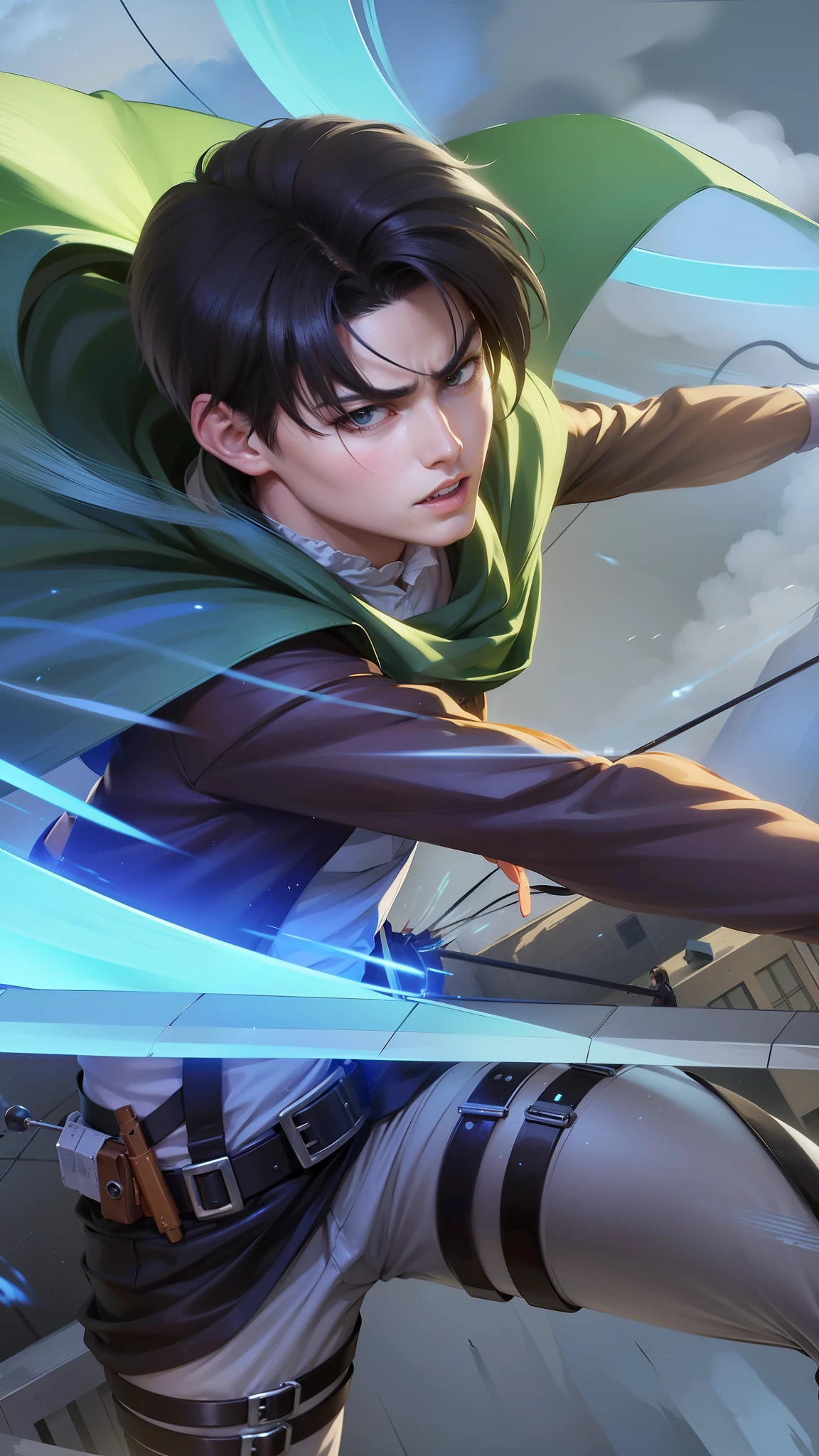 anime character with a bow and arrow in his hand, levi ackerman, (attack on titans anime), 4 k manga wallpaper, shingeki no kyojin, portrait of eren yeager, from attack on titan, attack on titan anime style, in attack on titan, snk, eren yeager, badass anime 8 k, attack on titan covert art