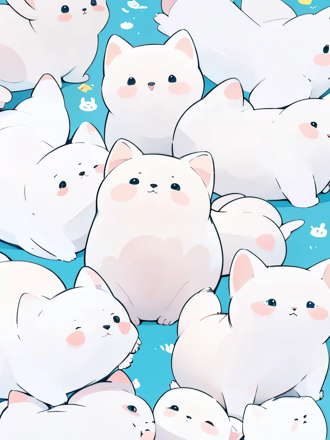 cute white cat wallpaper