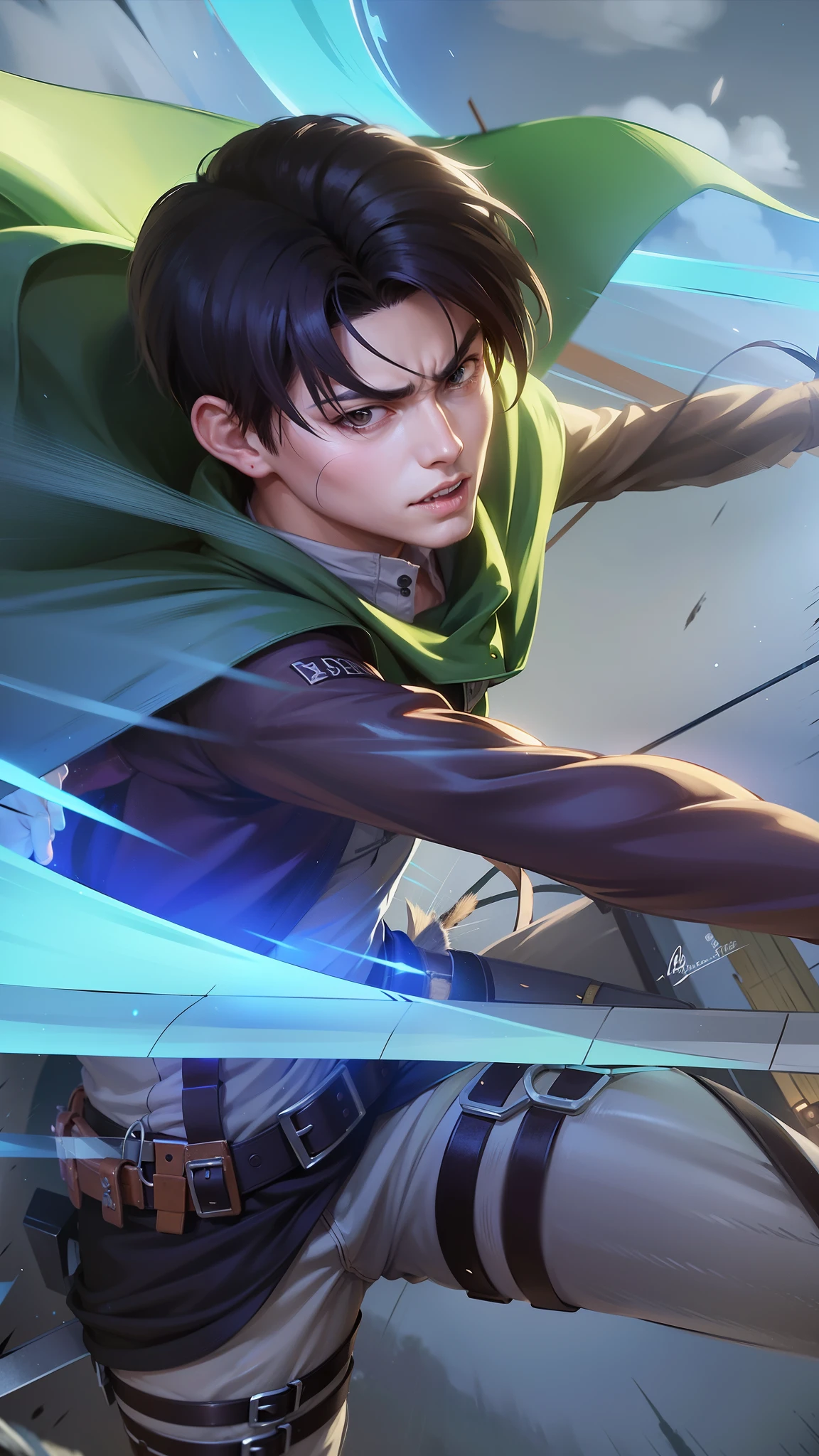 anime character with a bow and arrow in his hand, levi ackerman, (attack on titans anime), 4 k manga wallpaper, shingeki no kyojin, portrait of eren yeager, from attack on titan, attack on titan anime style, in attack on titan, snk, eren yeager, badass anime 8 k, attack on titan covert art