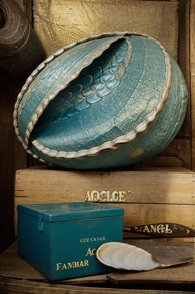 publicité vintage tradition coquillage age d'or , sea sea food ambiance fisherman&#39;s cabana, boutique d'huitres 1910, advertisement