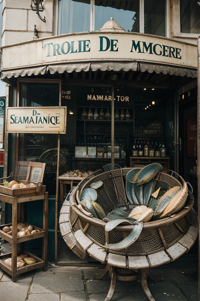 publicité vintage tradition coquillage age d'or , sea sea food ambiance fisherman's cabana, boutique d'huitres 1910, advertisement