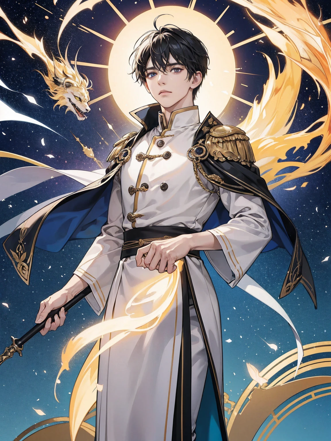 ローマemperorコンスタンティヌス1世「great」。34 years old。Adult male。emperorらしい優雅さと重厚さ。Calm and cool-headed。Heavenly Jerusalem。Tarot Cards「emperor」「world」Oracle Cards。Delicate and bold design in gold and blue。eyes like a lion。Thick neck。Broad shoulders。The achievements and impact on future generations are clear.、Constantine himself「What was he like?」It is shrouded in mystery。I個人的にコンスタンティヌスgreatに惹きつけられています。Iコンスタンティヌスgreatを追慕しています。but、コンスタンティヌスgreatは、Light and Darkness、It has both advantages and disadvantages。Nobody is perfect。コンスタンティヌスgreatが活動していた時の後期ローマ帝国は、危機と混乱と分裂の激動のworldでした。コンスタンティヌスgreatは、Calm and calm、It was mild for the time.。On the other hand、Powerful and ruthless in harsh times。コンスタンティヌスgreatへの毀誉褒貶、The pros and cons are intense。eventually、I think it can change infinitely depending on the evaluator&#39;s perspective.。コンスタンティヌスgreatは、Will it remain a mystery forever?。I、コンスタンティヌスgreatを想い続けています。Iコンスタンティヌスgreatの実態がつかめないまま、Admiration and fear、I am in a state of longing and fear。lyrical。Heartful。Romantic。Dramatic。Romantic and Real。Digital Art。Gustave Doré。Gustave Moreau。William Blake。Dande&#39;s Divine Comedy。Milton&#39;s Paradise Lost。Medieval manuscripts。Medieval miniature。Copperplate engraving。magic。西洋magic。grimoire。wonder。occult。religion。philosophy。Symbolism。occultism。Tahana。Christian Bible。Genesialachi。Revelation。Koran(original) , (Very detailed壁紙) , (highest quality) , (masterpiece) , Photographic reality, Realistic, Very detailedイラスト , Beautiful Eyes, (Delicate face) , Perfect detail, (Best lighting) , (Very intricate details) , Very detailed, , 4K Integration, (Super fine CG: 1.2) , (8k: 1.2) , Realistic, Octane Rendering、Scale infinity、permanent。far-reaching、Grandiose。Infinite and Unfathomable Influence。Tianhe Galaxy。Andromeda。The Universe。spiritual。Earth。solar system。Infinite Universe。quantum。Free Energy。Electro-optical petrification。Dark matter。Mysteries of the Universe。life-and-death。Journey。Creation and Healing。trauma。create。Salvation。Purification。Unconditional Love。High Bliss。