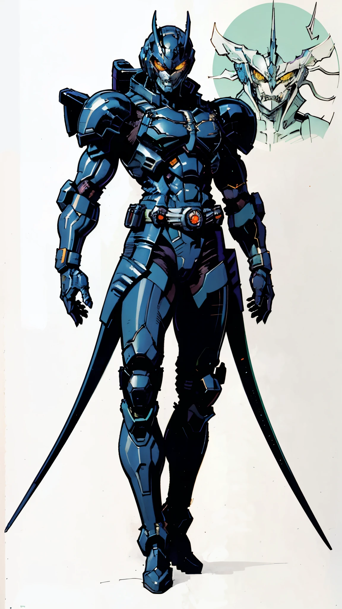 A man wearing a full-face helmet, a fantasy-style biotech armored combat suit, green eyes, (a composite layered chest armor), fully enclosed shoulder guards, matching arm and leg guards, the belt is adorned with fangs biting into orbs, (the color scheme is primarily black with red accents), the design balances heavy with agility, a high-tech bio-mecha armor, (Armor Concept Inspired by Wolf, stand on the top of a skyscraper in a futuristic sci-fi city), this character embodies a finely crafted fantasy-surreal style armored hero in anime style, exquisite and mature manga art style, (element, plasma, energy, the armor glows), ((male:1.5)), metallic, real texture material, dramatic, high definition, best quality, highres, ultra-detailed, ultra-fine painting, extremely delicate, professional, perfect body proportions, golden ratio, anatomically correct, symmetrical face, extremely detailed eyes and face, high quality eyes, creativity, RAW photo, UHD, 32k, Natural light, cinematic lighting, masterpiece-anatomy-perfect, masterpiece:1.5