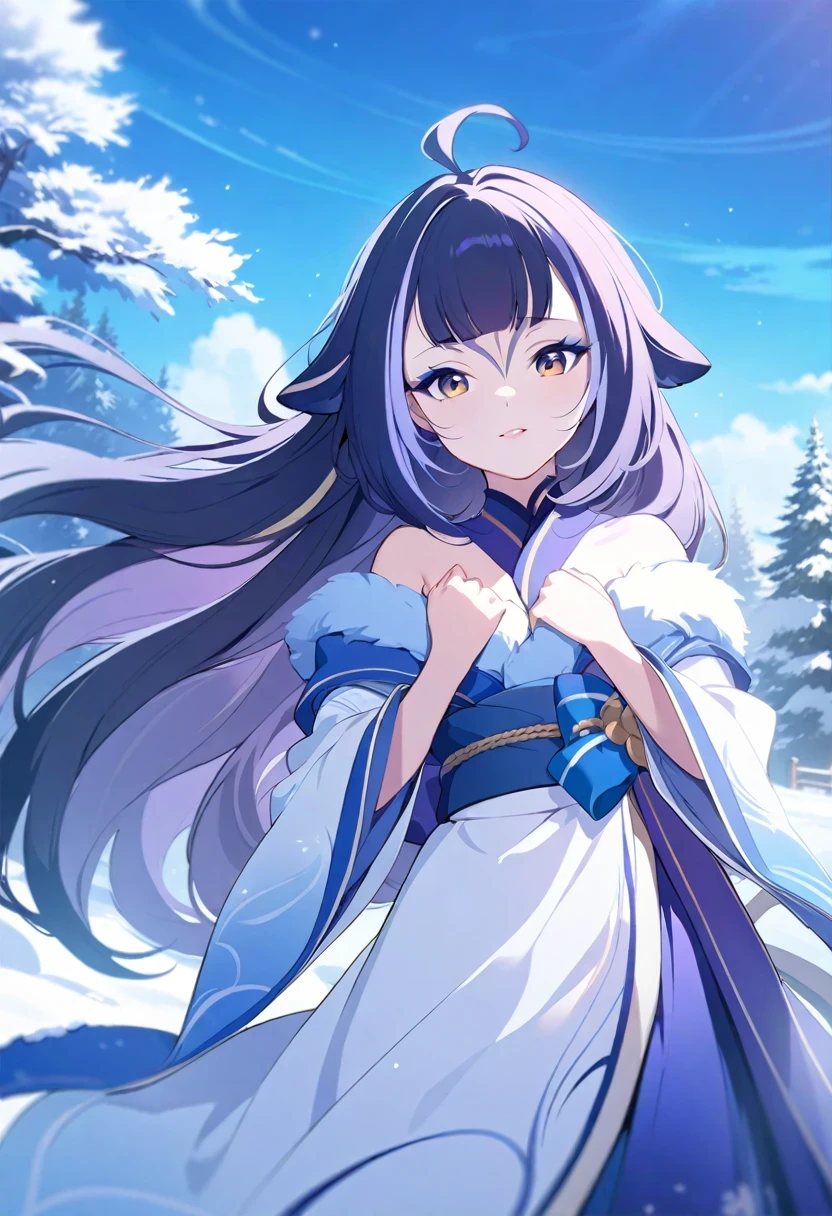 (shylily/(Twich/):1.5),(masterpiece:1.2),(best quality:1.2),Anime girl wearing kimono in the snow, Beautiful anime girl, Anime long hair girl, Anime style 4k, Beautiful anime woman, Beautiful anime, Beautiful anime girl, flowing hair and gown, Cute anime girl in beautiful clothes, Cute anime girl, Beautiful anime style, Charming anime girl, Beautiful anime artwork, Anime Wallpaper 4K, HD Anime Wallpaper