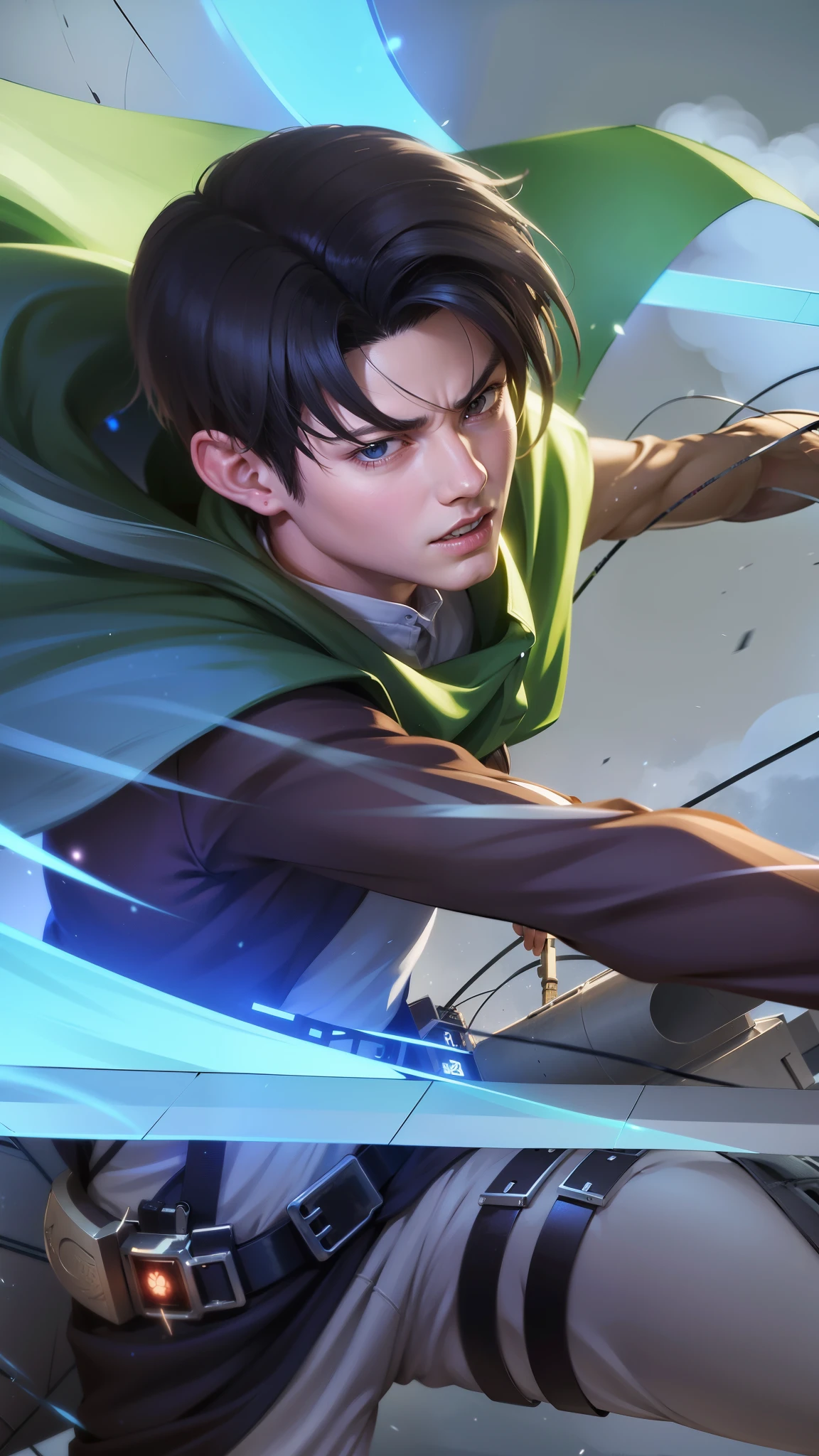 anime character with a bow and arrow in his hand, levi ackerman, (attack on titans anime), 4 k manga wallpaper, shingeki no kyojin, portrait of eren yeager, from attack on titan, attack on titan anime style, in attack on titan, snk, eren yeager, badass anime 8 k, attack on titan covert art