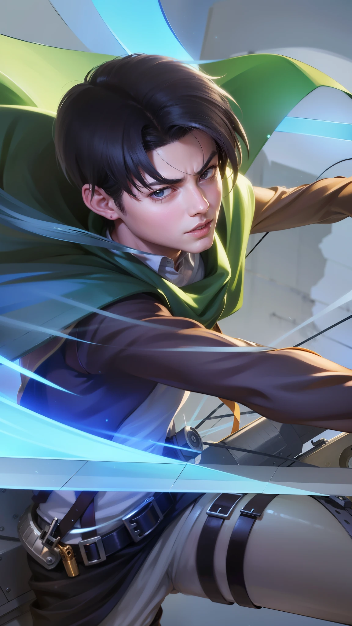 anime character with a bow and arrow in his hand, levi ackerman, (attack on titans anime), 4 k manga wallpaper, shingeki no kyojin, portrait of eren yeager, from attack on titan, attack on titan anime style, in attack on titan, snk, eren yeager, badass anime 8 k, attack on titan covert art