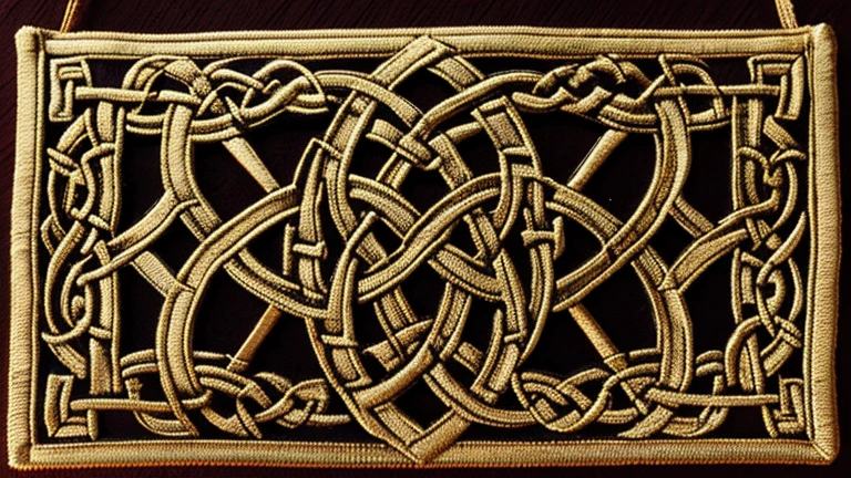 celtic woven ornamentic, medieval style