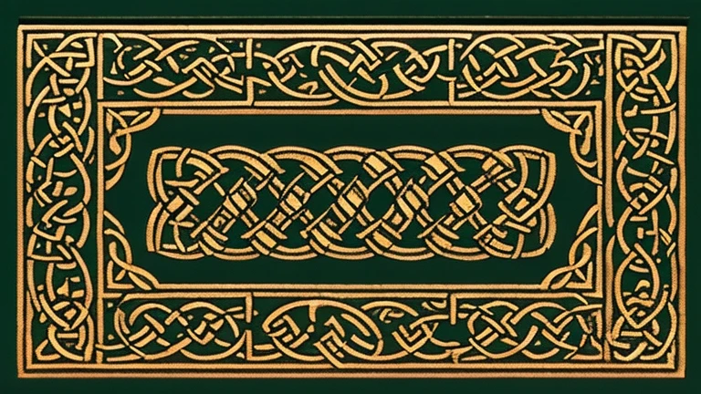 celtic woven ornamentic, medieval style
