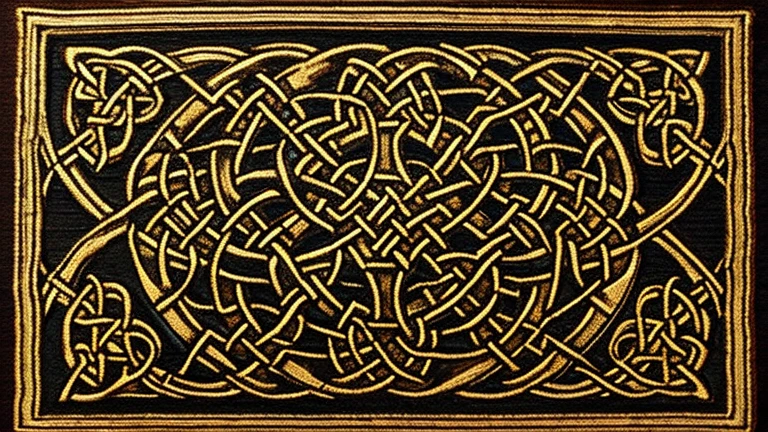 celtic woven ornamentic, medieval style