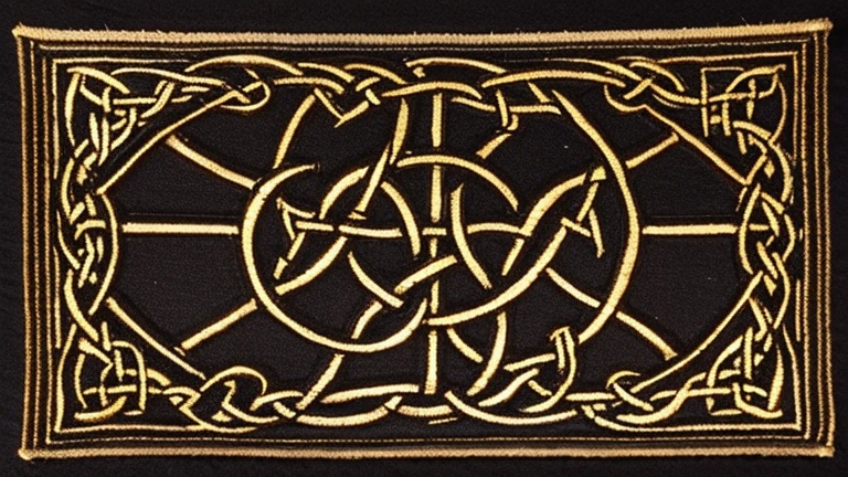 celtic woven ornamentic, medieval style