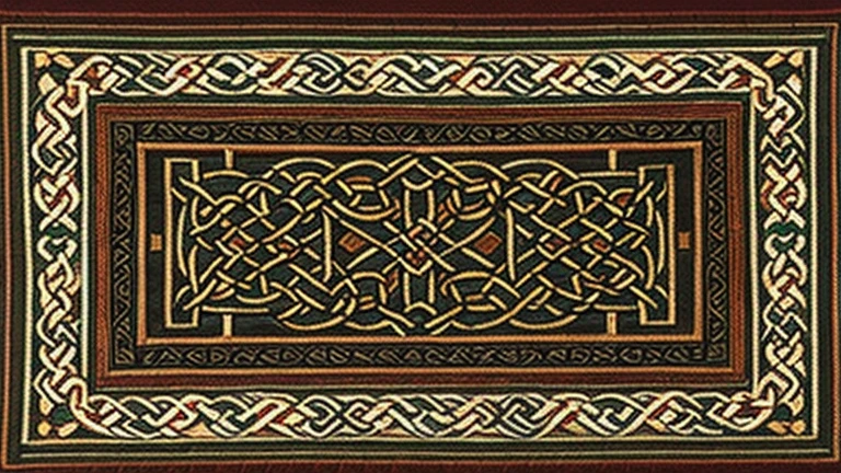 celtic woven ornamentic, medieval style