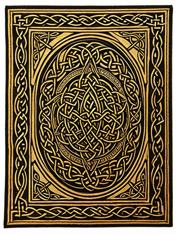 celtic woven ornamentic, medieval style