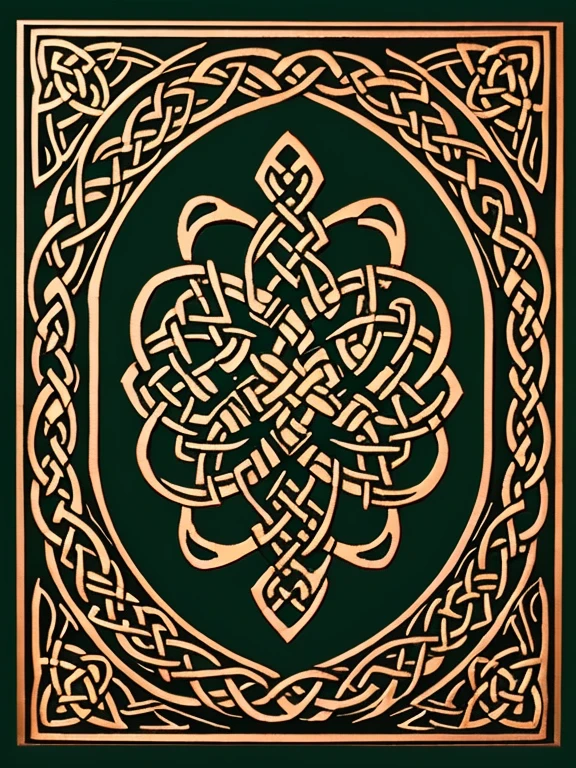 celtic woven ornamentic, modern style