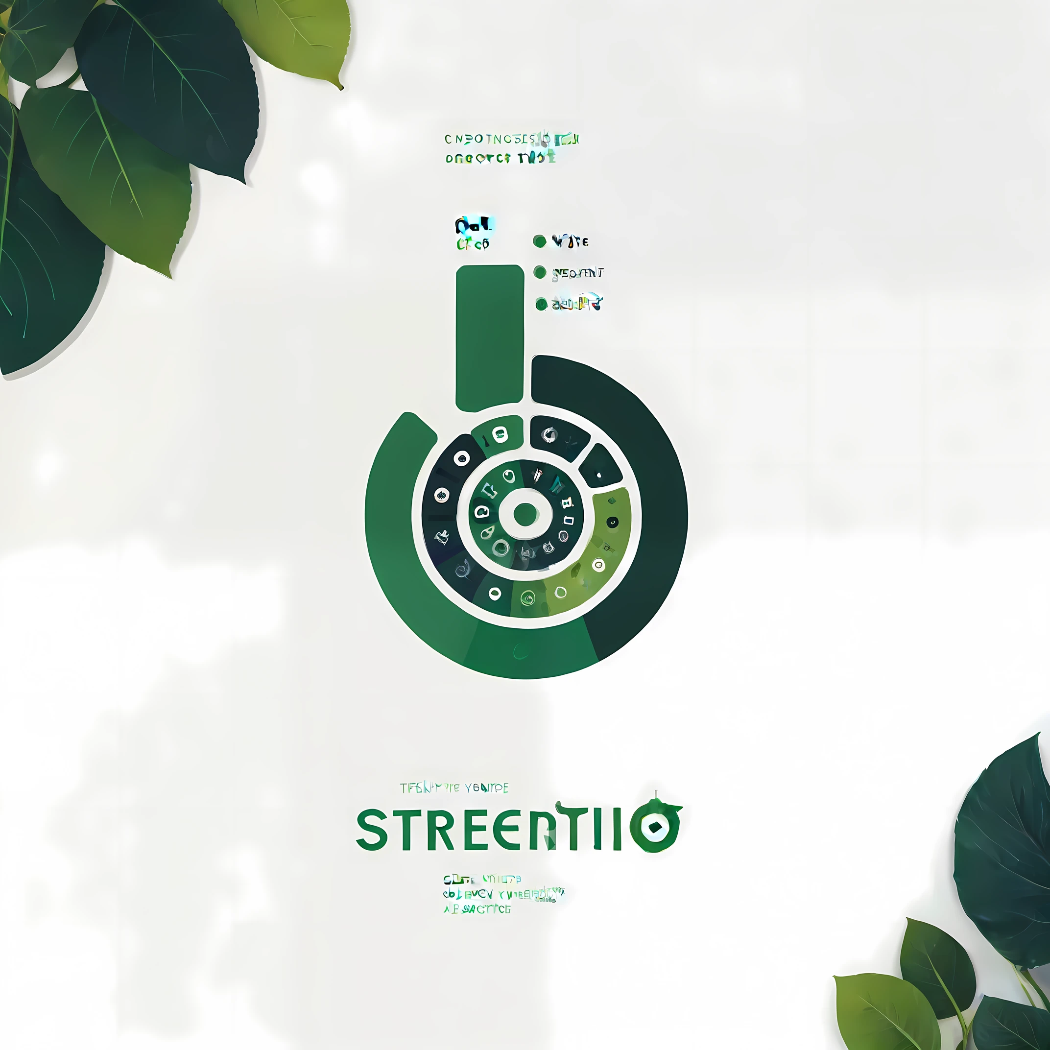 modern logo, green spiral, streamlined, 2d, flat design, vibrant colors, twist