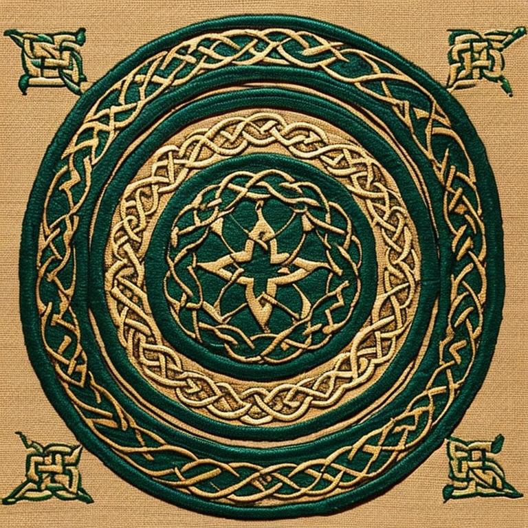celtic woven ornamentic, medieval style