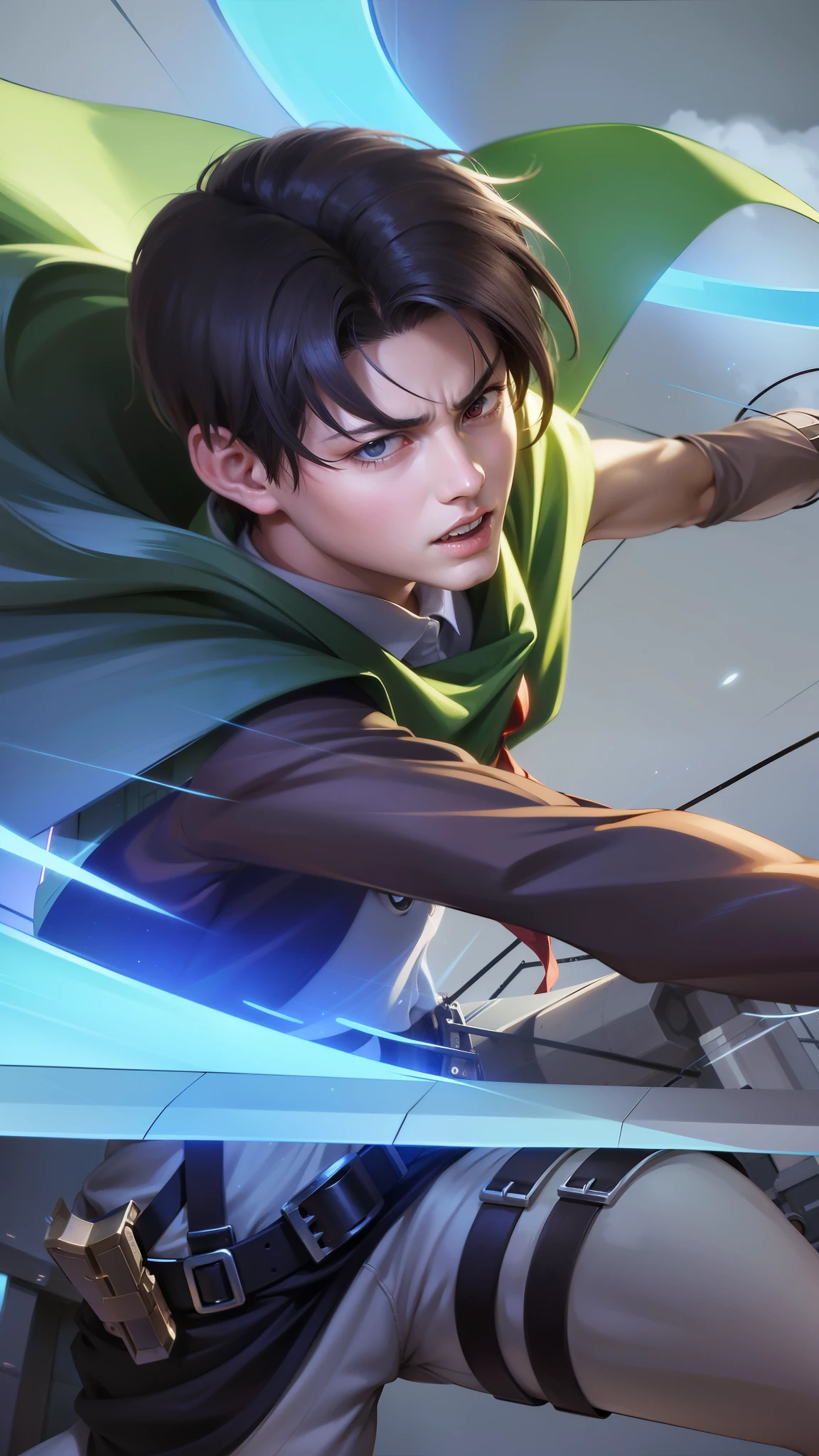 anime character with a bow and arrow in his hand, levi ackerman, (attack on titans anime), 4 k manga wallpaper, shingeki no kyojin, portrait of eren yeager, from attack on titan, attack on titan anime style, in attack on titan, snk, eren yeager, badass anime 8 k, attack on titan covert art
