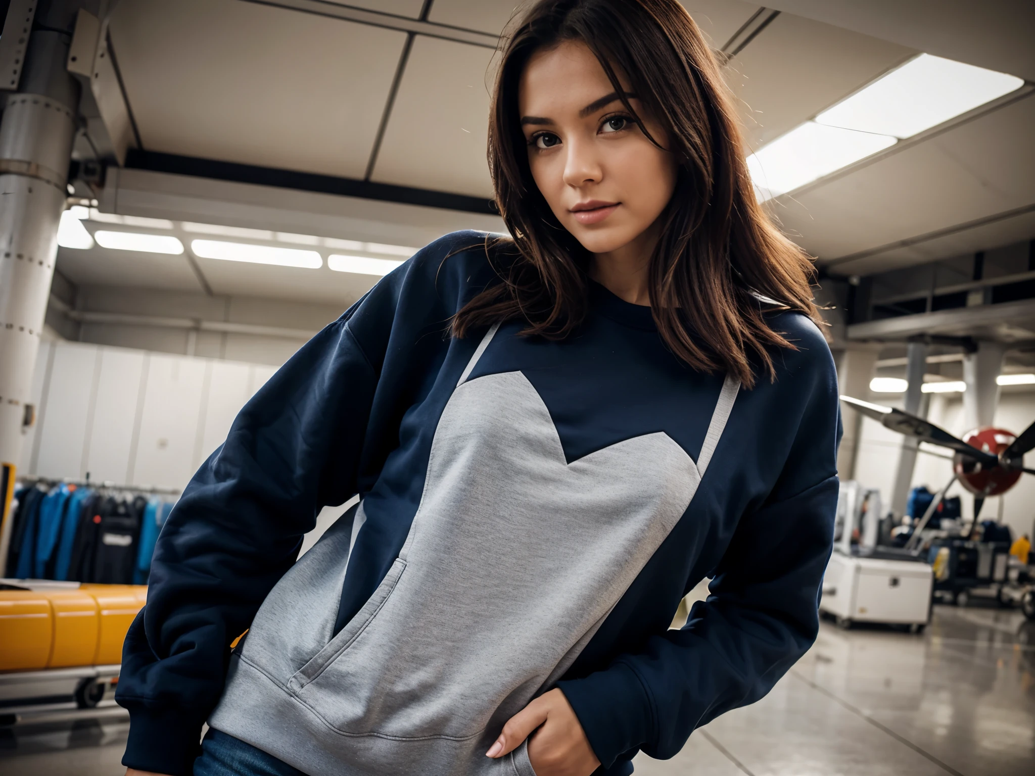 generate a hd plane sweatshirt