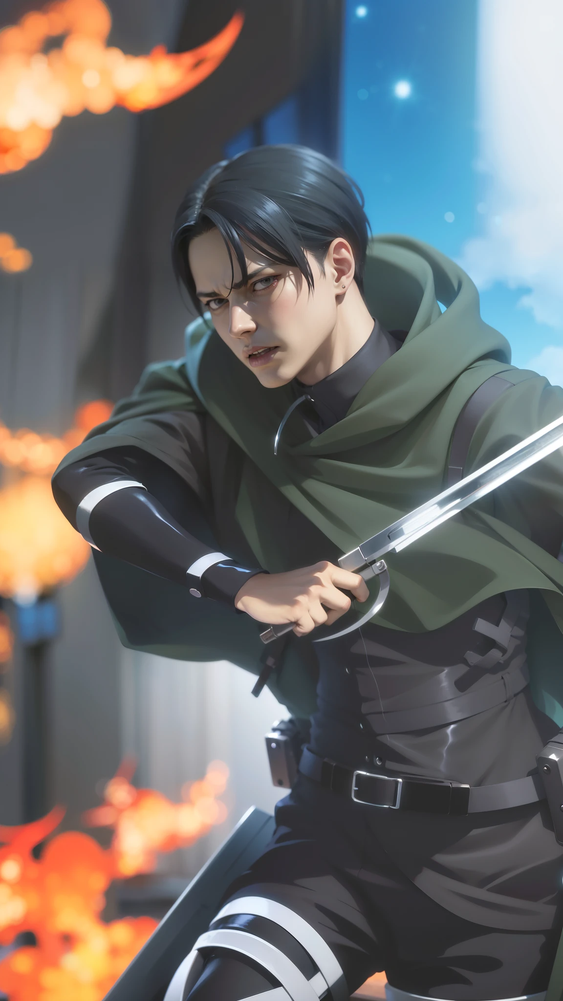 anime character with a bow and arrow in his hand, levi ackerman, (attack on titans anime), 4 k manga wallpaper, shingeki no kyojin, portrait of eren yeager, from attack on titan, attack on titan anime style, in attack on titan, snk, eren yeager, badass anime 8 k, attack on titan covert art