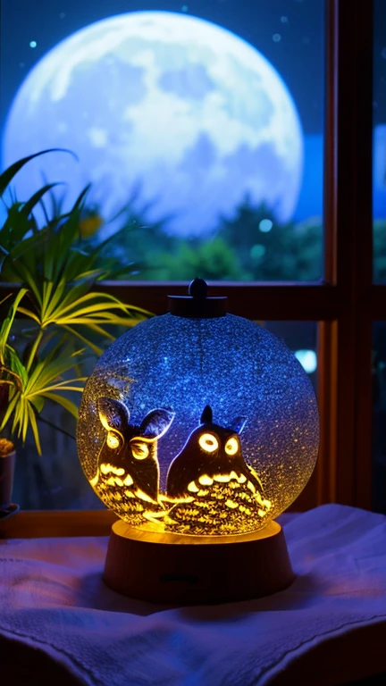 Generate spectacular images of nature、night、Home、owl、night道、Low light