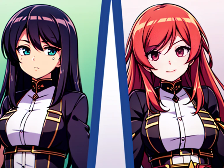 2 girls of the same appearance but opposite characters (heroine and anti-heroine)