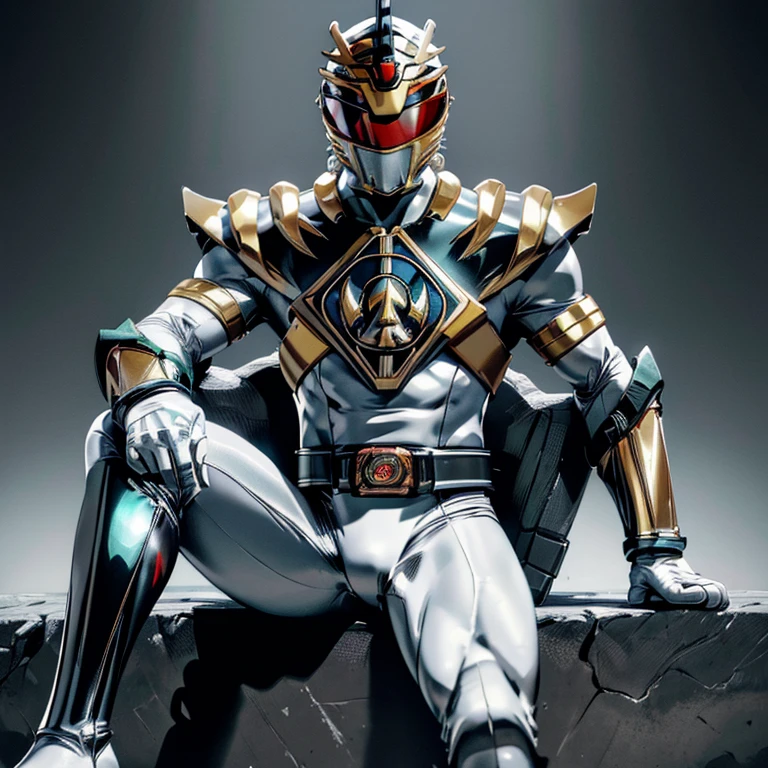 masterpiece,best quality, masterpiece, high detail,detailed face,detailed eyes,rendered eyes,perfect eyes,hip lines,ambient occlusion,crisp image,detailed,amazing,8k,8k wallpaper,8k background,high detailed skin,high res, ((cowboy shot)), (running), megazord, mecha, (sitting in megazord cockpit) ((solo)), (black Power Ranger), (((black armor, black eagle helmet, black bodysuit, white belt, black eyes, white gloves))), (((white boots))), gold armor, white gloves, black bodysuit, vambraces, photo-realistic, ultra-realistic, unreal engine, octane render
