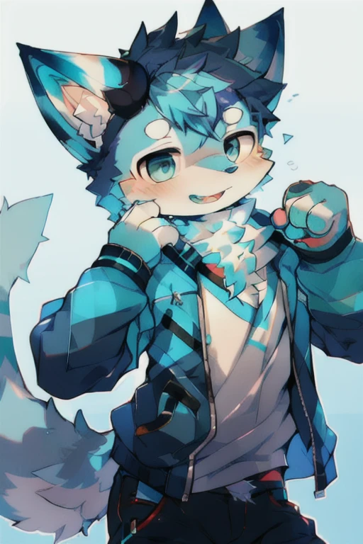 Blue fur cat urban idol style