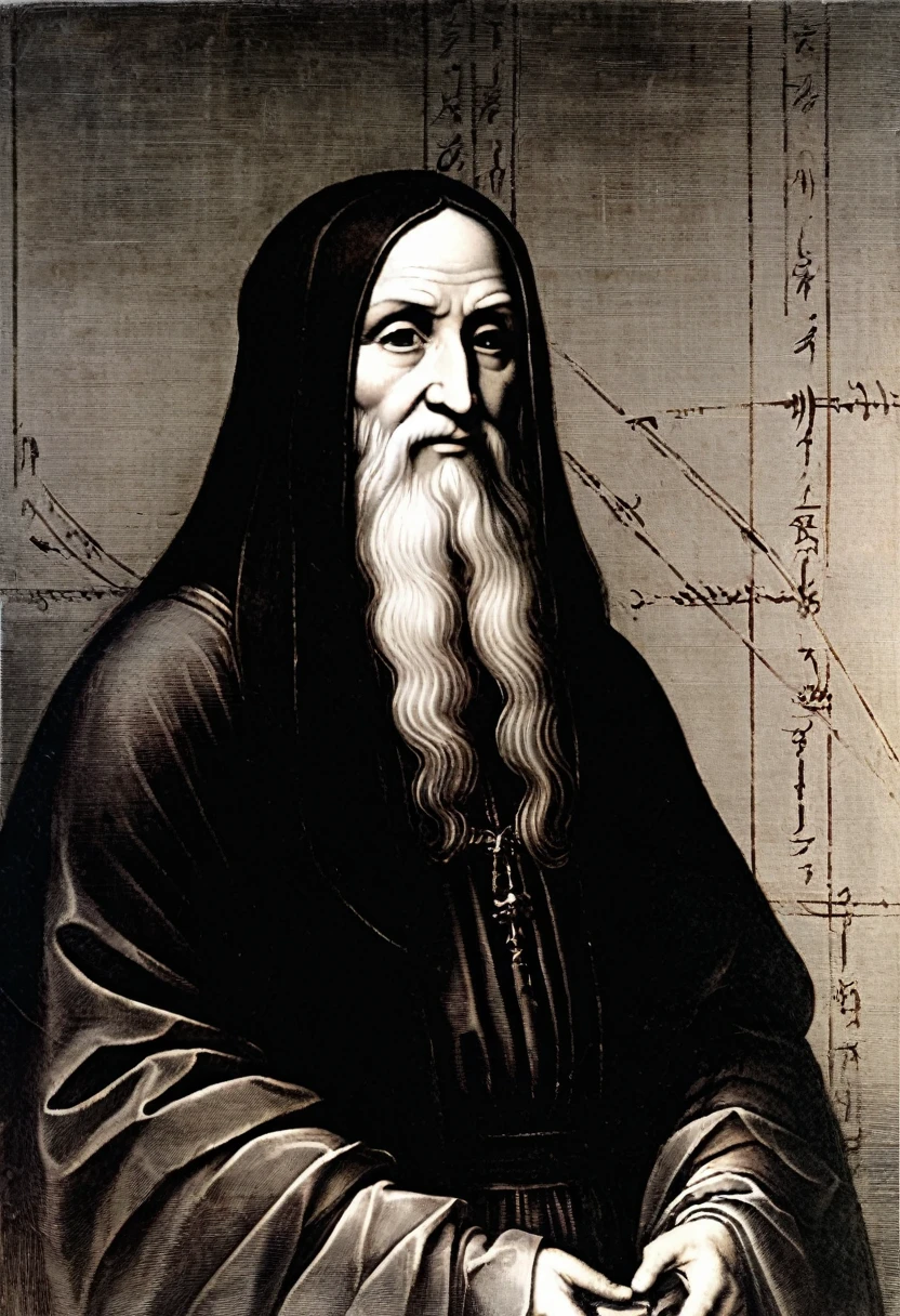 Basement darkness, evil entity, creepypasta. leonardo da vinci. timeless enigmatic.