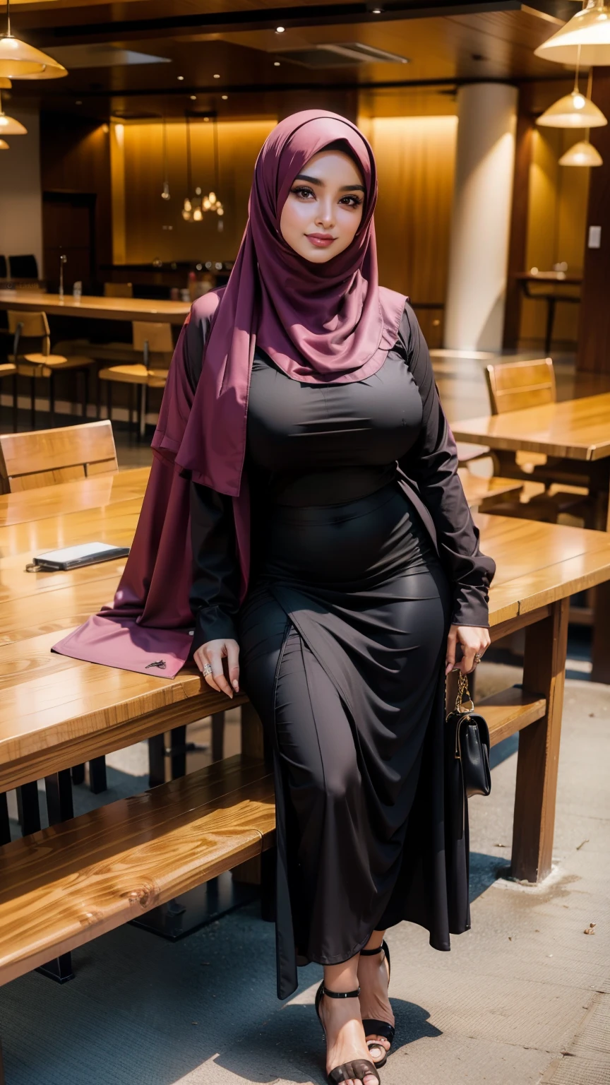 A busty hijabi girl, Arabic ethnicity, brown skin, Muslim, mature woman -  SeaArt AI