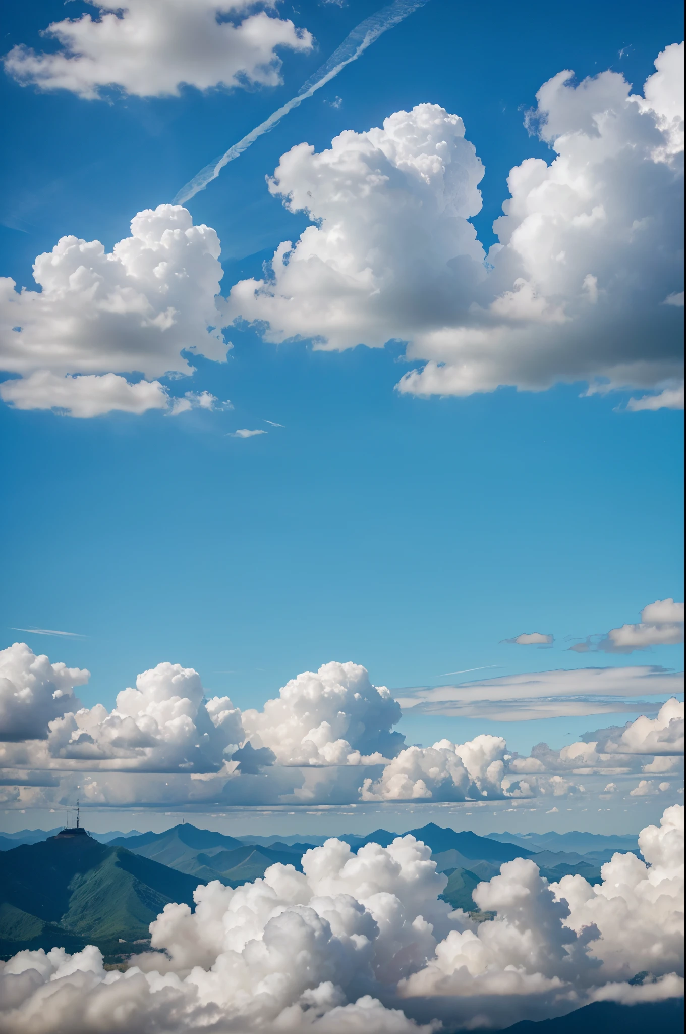 Uma deusa em formato de nuvens. blue sky. Nuvens formando a imagem uma deusa. blue sky. Nuvens formando uma deusa