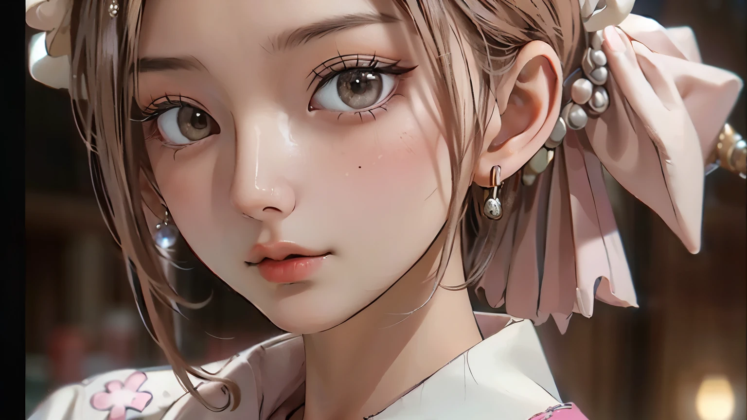 (close up:1.5) shot, upper body, detailed face, pink nails, masterpiece, elegance, (1 girl:1.1), solo, (a beautiful 20 age years old sexy girl:1.2), instagram, (kpop idol, korean mixed), (Brown-blonde hair:1.3), (50mm Sigma f/1.4 ZEISS lens, F1.4, 1/800s, ISO 100, photograpy:1.1), (medium breast:1.1), (photorealistic:0.8), (hospital:1.2), sunshine, standing, (sexy nurse, nurse cap :1.2), earrings