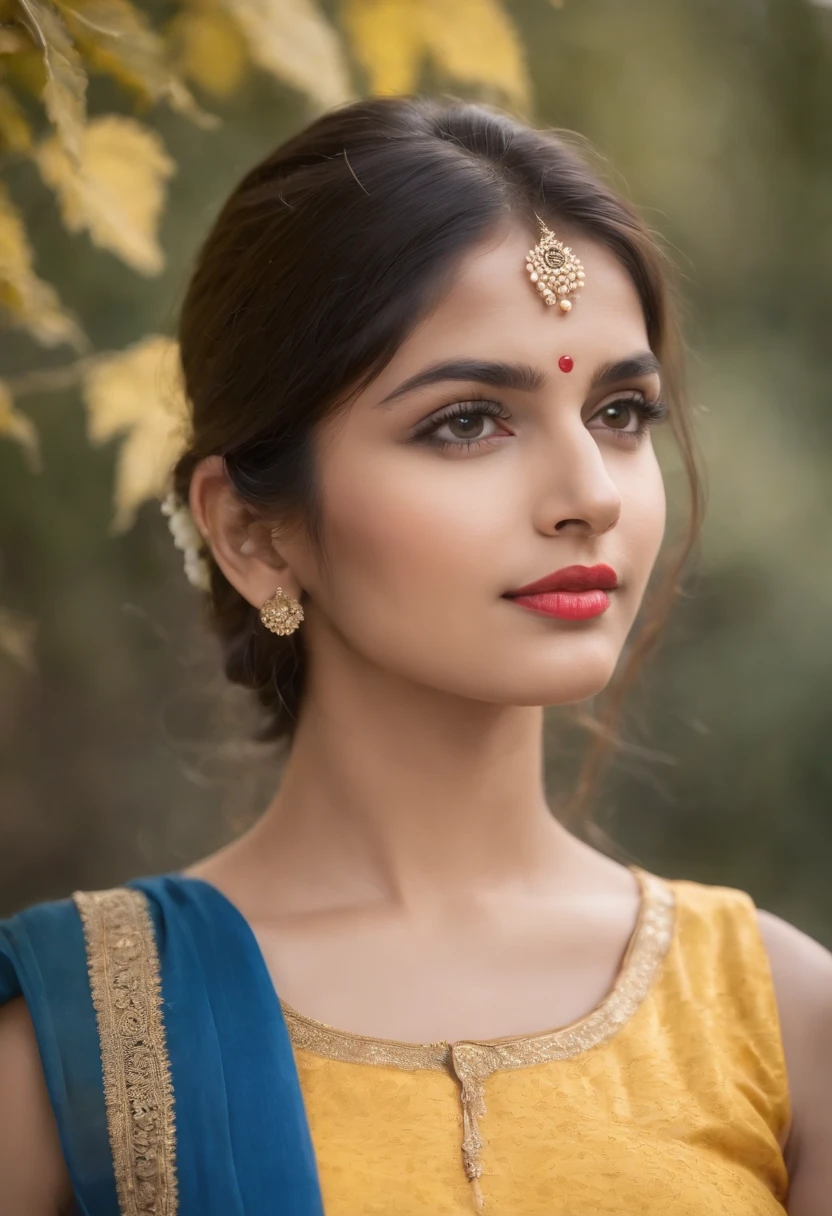 indian girl , big ,a close up of a woman in a blue and yellow dress, very beautiful enga style, with lovely look, very very beautiful woman, candid photo, traditional beauty, candid photograph, very beautiful girl, candid picture, girl next door innocent look, very beautiful woman, lovely woman, selfie photo, very beautiful photo, cute beautiful, cute photo, with accurate face, attractive girl