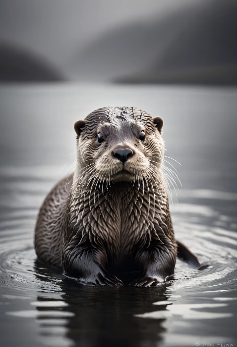 (an Otter), by Pierre Pellegrini, best quality, masterpiece, very aesthetic, perfect composition, intricate details, ultra-detailed