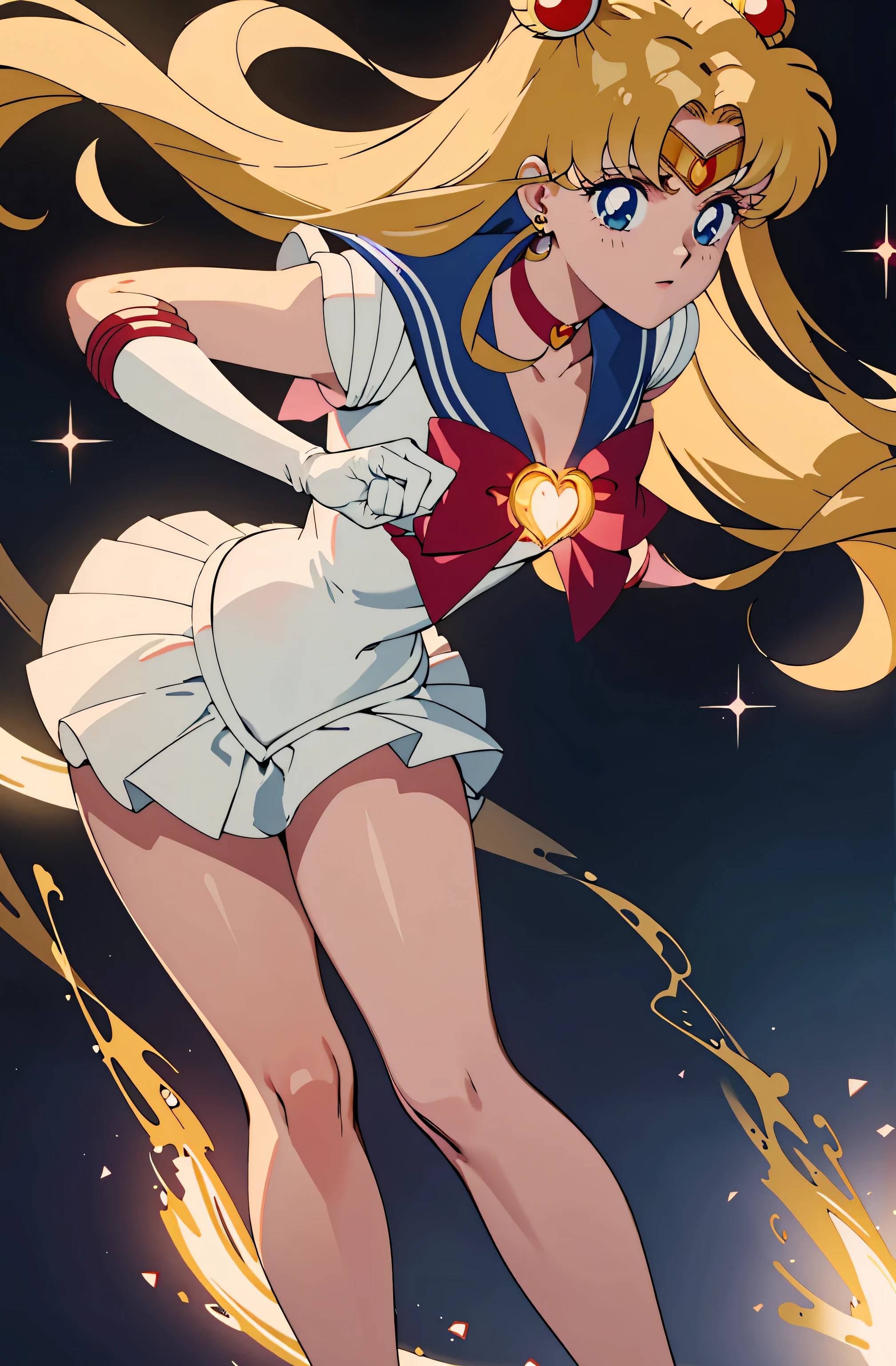 (best quality,4k,8k,highres,masterpiece:1.2),ultra-detailed,(realistic,photorealistic,photo-realistic:1.37),((glowing heart form)),((glowing heart beam)),((glowing heart light)),detailed gaze, dynamic pose, vibrant colors, flowing hair, fierce expression, (((Sailor moon))), powerful energy, sparkling particles, magical aura, intense light beams, dramatic background, dynamic composition, radiant glow,vivid visual storytelling, anime style, vibrant and saturated colors, striking contrast, ethereal atmosphere, celestial energy, mesmerizing beauty, a sense of empowerment and confidence, captivating and immersive artwork, breathtaking and awe-inspiring,
BREAK,
a beautiful woman,((full body shot)), extremely luminous bright design, pastel colors, autumn lights, ultra-realistic skin texture, ultra-realistic eyes glow, ultra-realistic hair texture((venus tiara)),((venus shoes)),((venus gloves)),(venus choker),((sailor venus uniform))),
BREAK,
(((shoulder length blonde hair with red ribbon))),blue eyes,full body,Aino Minako,(((18 years old Anime girl))).