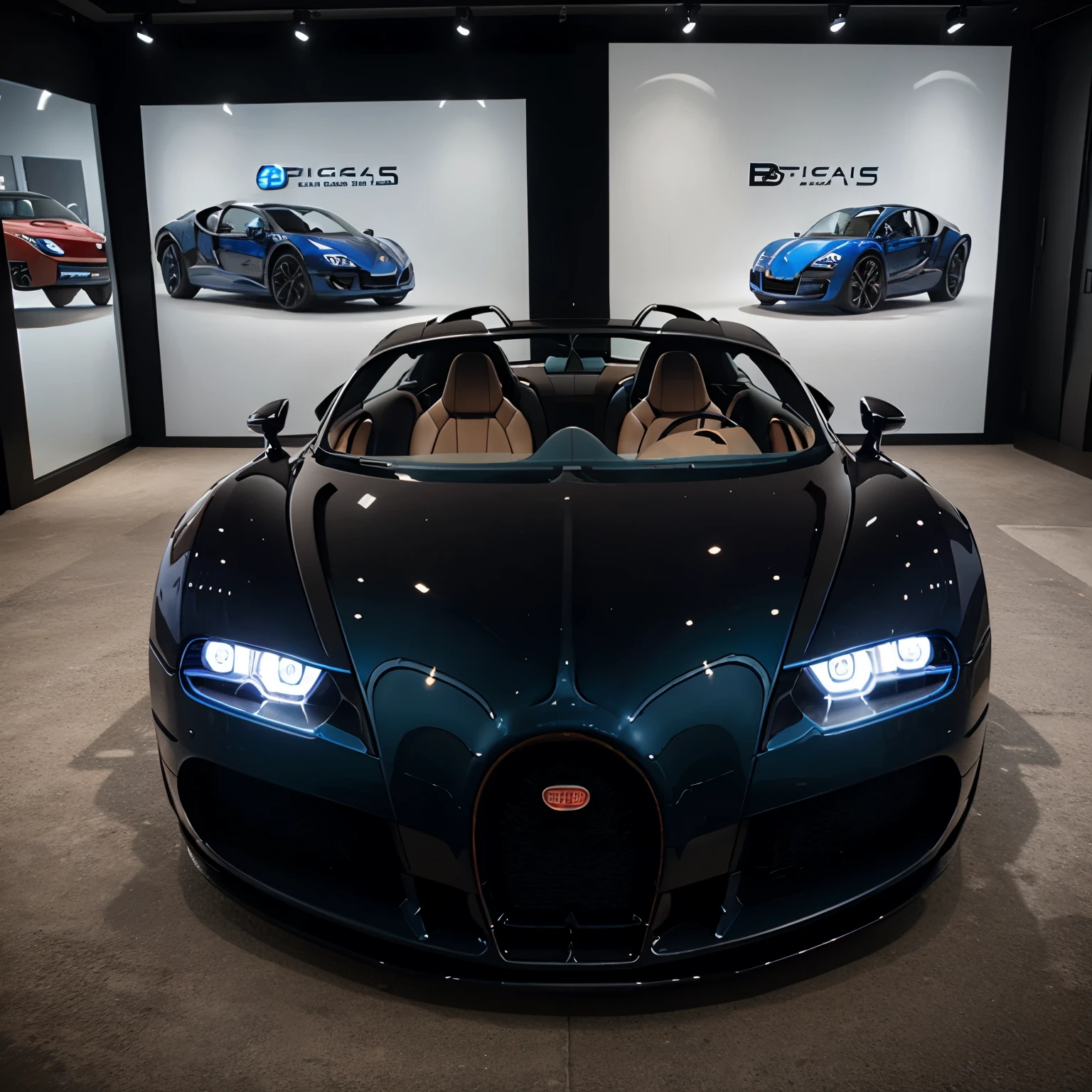 A Fantastic realistic Bugatti car