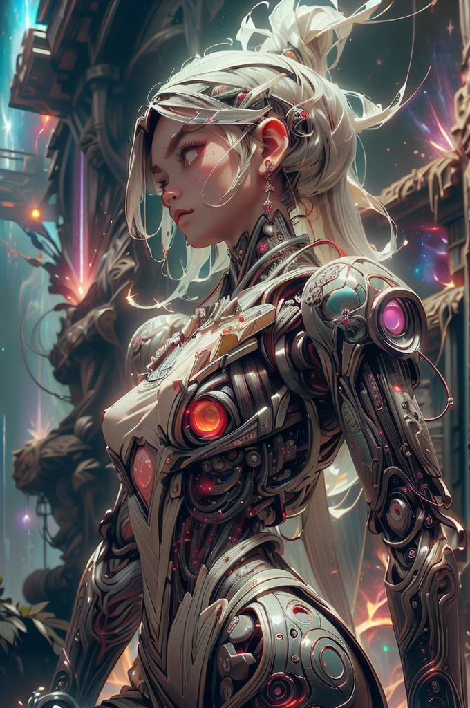 Topic prompt: (woman in a space suit, cosmic girl, event, cosmic entity, incrinate content details, endless cosmos in the background, historical event, real event, astral background, cosmic background, cosmic goddess, cyborg goddess in cosmos, celestial cosmos, game interface, violet battlefield theme, cosmic style, hyperdetailed content, background details
).("black, death scythe, hellish horror, view, torn clothes, looking down, illustrations, high resolution, ultra detail, dark fantasy, sharp focus, vibrant colors, dramatic lighting, bokeh." ". female robot pilot, mechanical creature, electronic wires transmit computer nerves, girl's face, dystopian surrealism, Alex Rice Zdzisaw Beksinski Giger, very intricate details, Chinese woman demon, deep glowing eyes contain galaxies, head contains nebula, deep aesthetics, concept art, carved silver circuits, diodes, resistors, semiconductors, ornate).