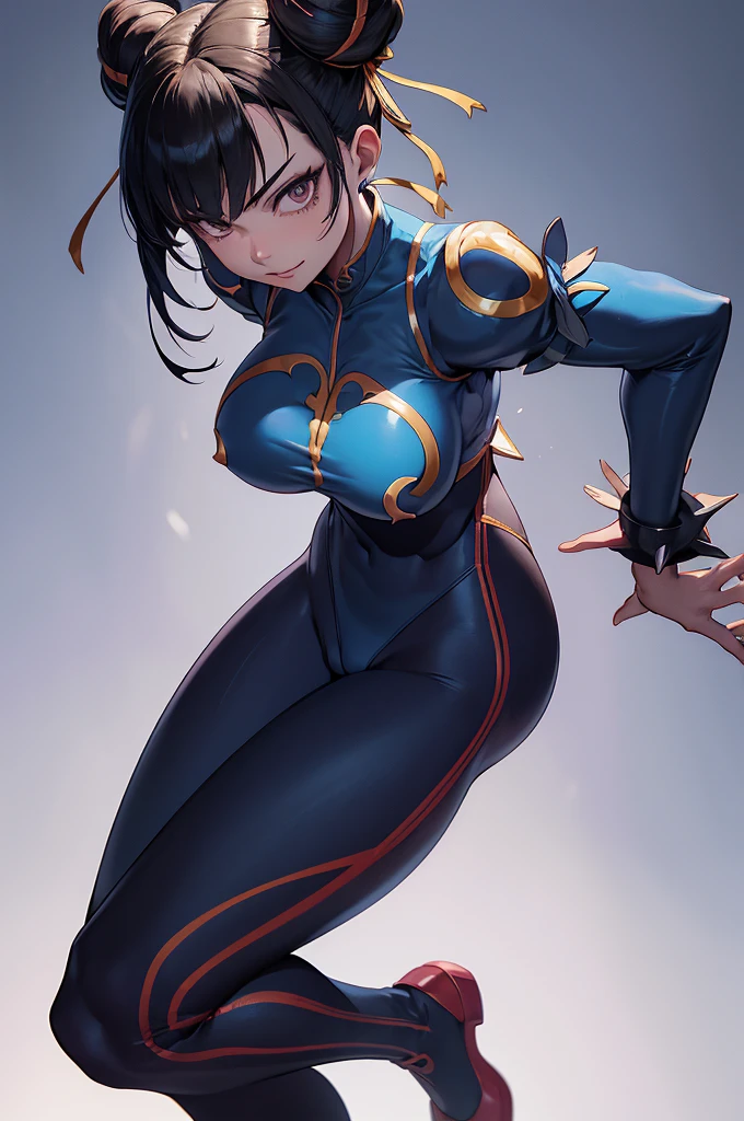 juri han,visto de cima,olhando de cima,olhando para cima,melhor qualidade,roupa azul,chun li,solo, masterpiece, best quality, agrias, grey sweater, black leotard, standing, looking at viewer, short hair,oculos,evil smile, evil look,luvas preta,roupa azul,yandere rosto,low lighting,coxa sarada copo detalhado,olhando para frente juri han,bela,mao detalhada
