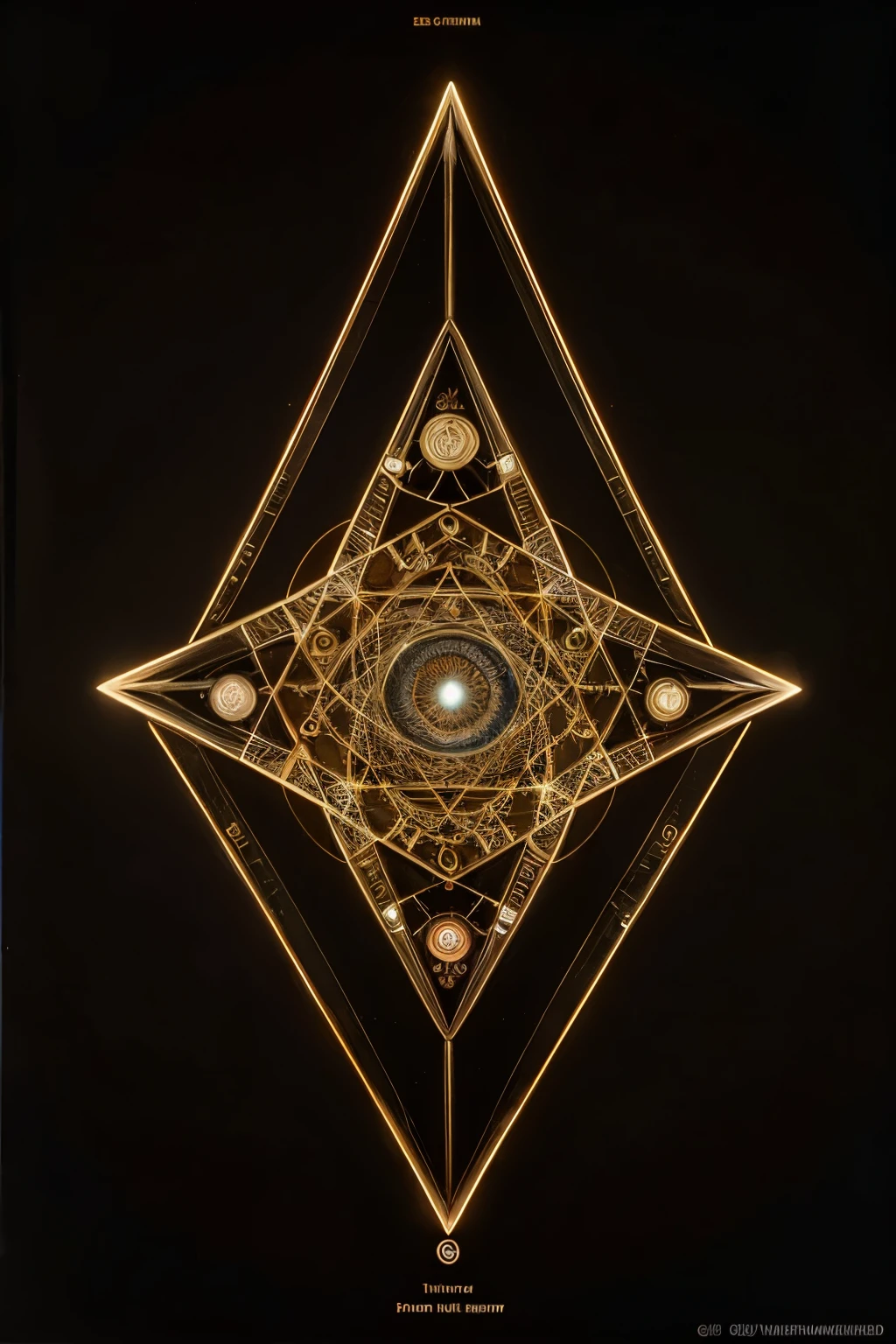 A mystical eye within an equilateral triangle, with the numbers 3, 6 and 9 at each point of the triangle. Behind the triangle, a spiral with 18 circles sacred numbers, Magical Elven Geometry, overlaid geometria sagrada, numerologia, geometria sagrada, geometria e astrologia, Metatron, geometria sagrada, Mandy Jurgens Golden Ratio, Eight dimensions, arranged in the golden ratio, espectro wicca intricado, diagrama de chakra, geometria sagrada pattern