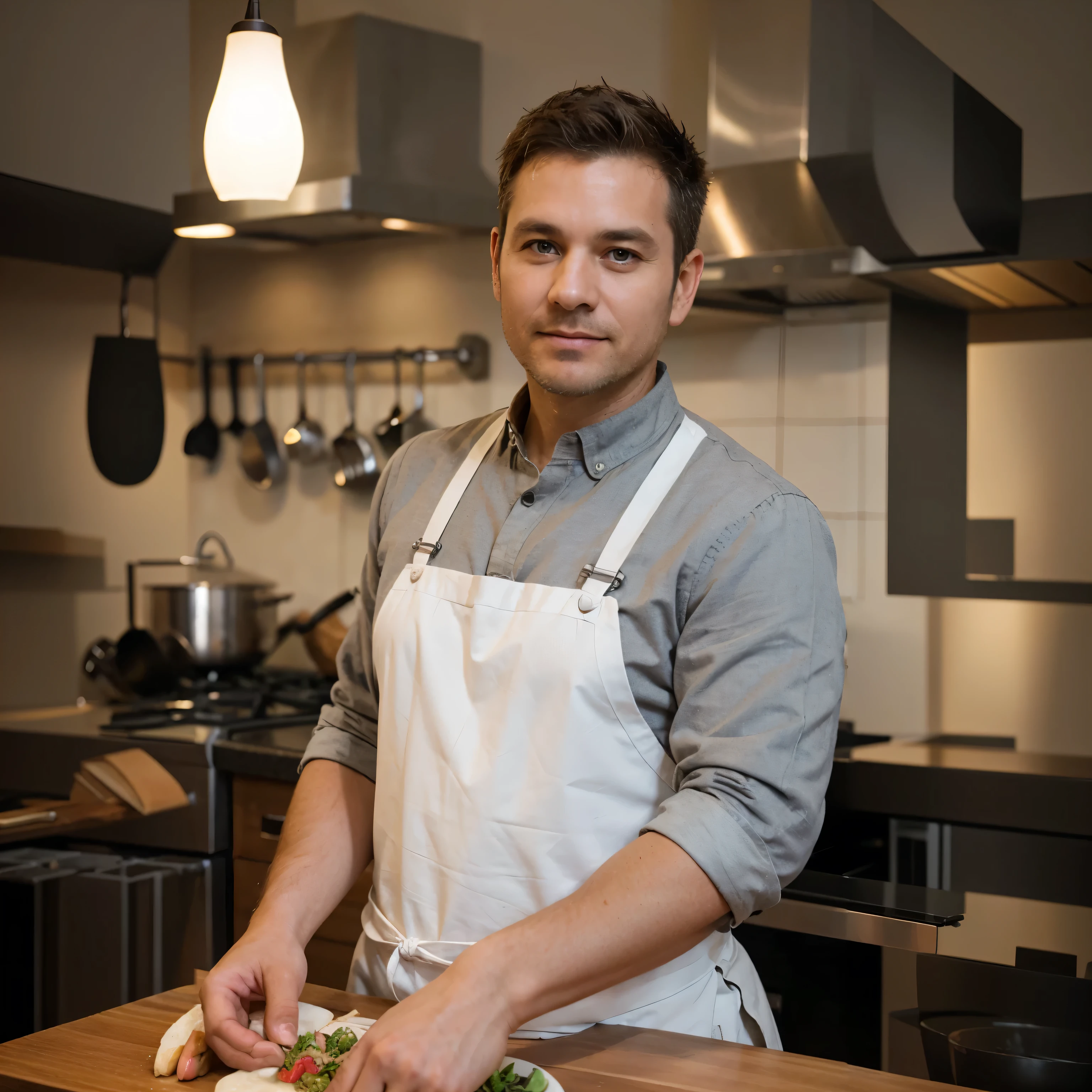 extend background of a professional kitchen