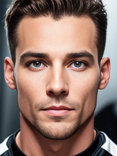 a german mighty man 4k. focus on face