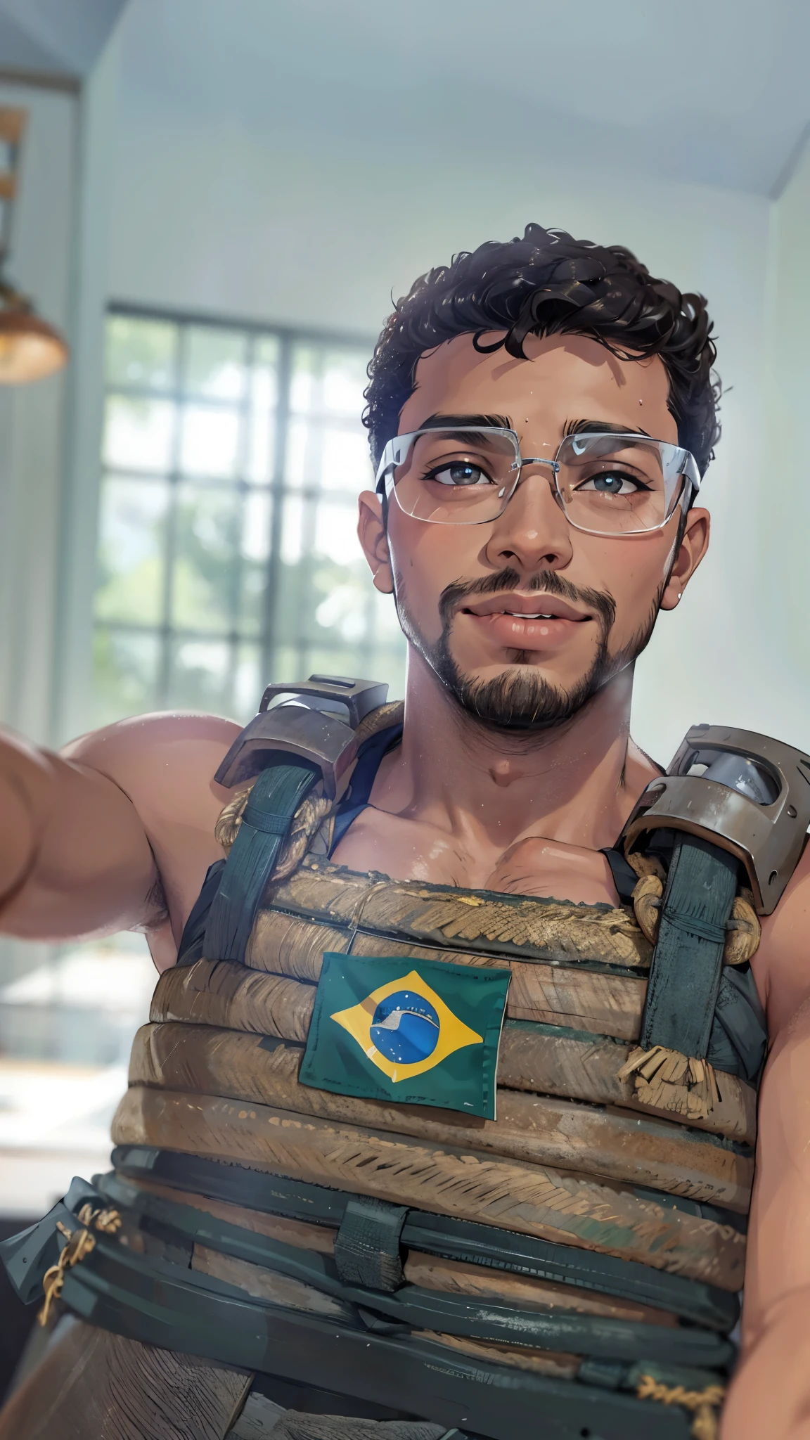 garoto jovem, pele bronzeada, feliz, olhos brilhantes, sobrancelas definidas, cenario de luz natural, radiante, cores vibrantes, melhor qualidade