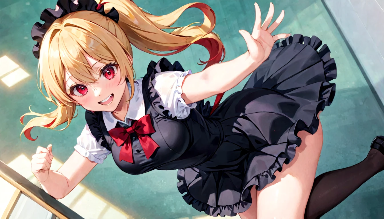 {none|NSFW},
{standung|stting|selfie|jumping|lying},
{ponytail|red innr colord hair|{black|red|blonde} long hair},
{smile|scared|smirk},
{from avove|full body|face close-up},
{dress|School costume|},
{pantaloons|frilled skirt}、Big Tits Beautiful Girl