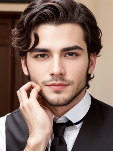 a perfect jew traditional man 4k. focus on face