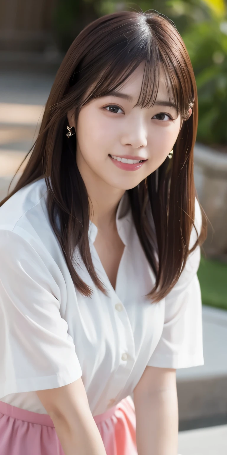 (8k), (highest quality: 1.2), (Realistic), (Realistic: 1.37), Ultra-high resolution, 1 girl, cute, smile, Mouth closed, Beautiful details, Beautiful Nose, whole body, Wet Hair, Giant Dulcefo, pork, , Thighs